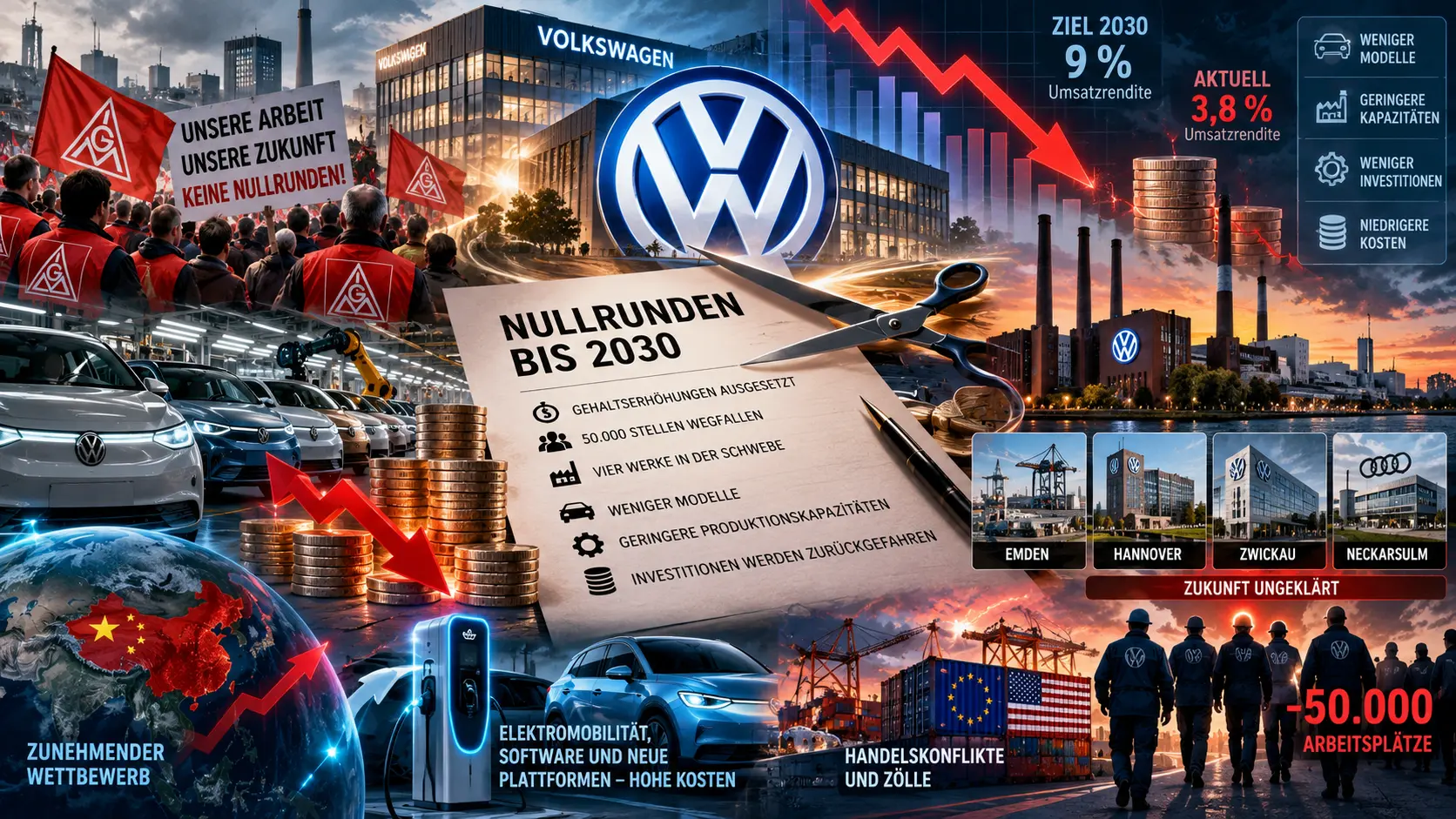 VW will Gehälter einfrieren